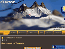 Tablet Screenshot of chalet-location-toussuire.com